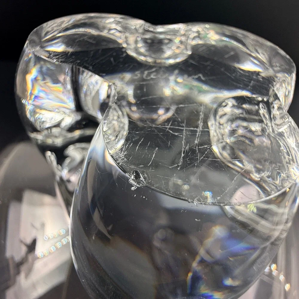 Steuben Trillium Crystal Console Bowl Donald Pollard #8089